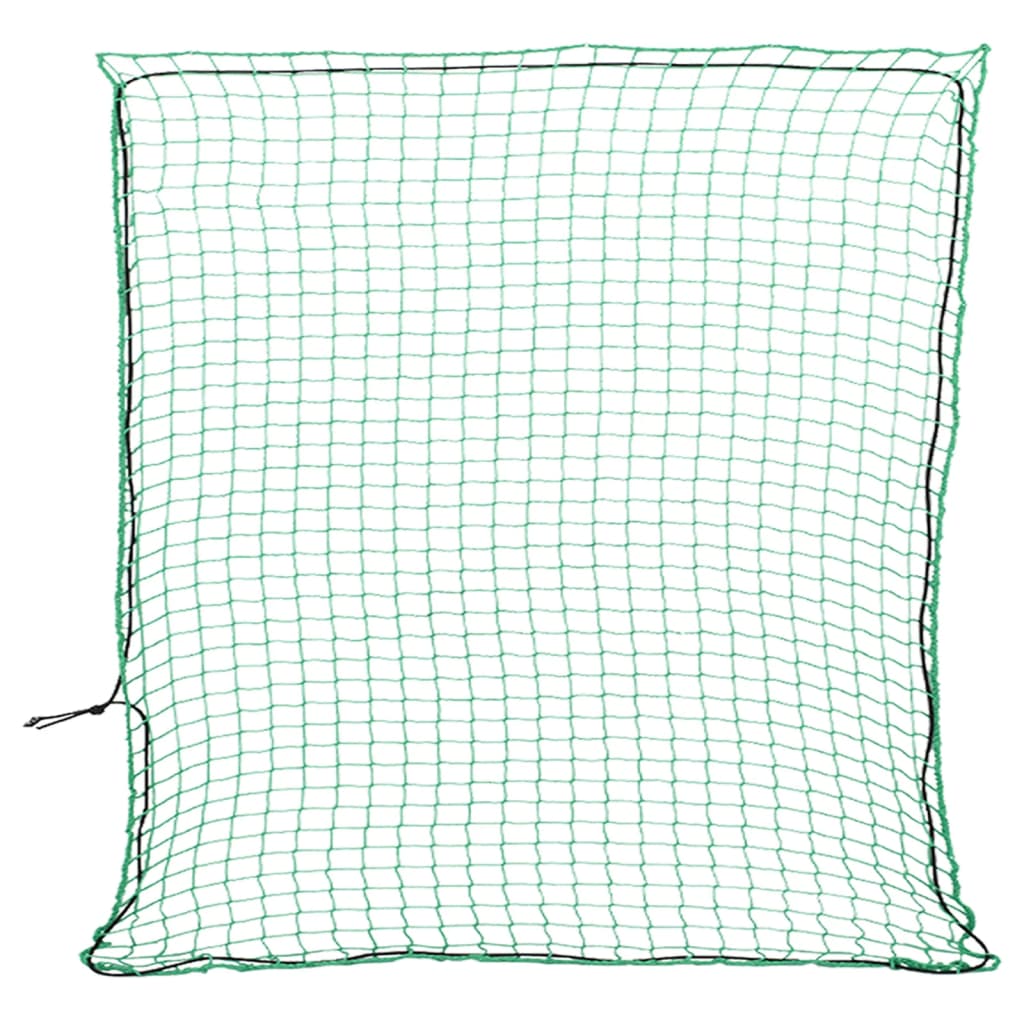 Vidaxx Anhängernetz elastisches Seil 4x4 m Polypropylen grün