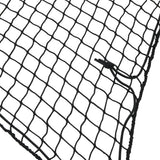 Vidaxx Anhängernetz elastisches Seil 2,2x1,5 m Polypropylen schwarz