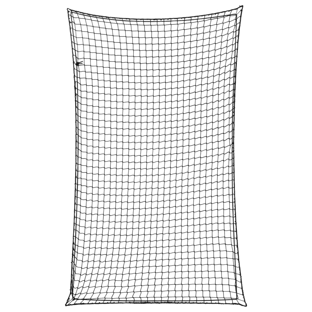 Vidaxx Anhängernetz elastisches Seil 2,5x1,5 m Polypropylen schwarz