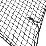 Vidaxx Anhängernetz elastisches Seil 2,5x1,5 m Polypropylen schwarz