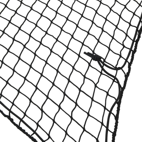 Vidaxx Anhängernetz elastisches Seil 2,5x1,5 m Polypropylen schwarz