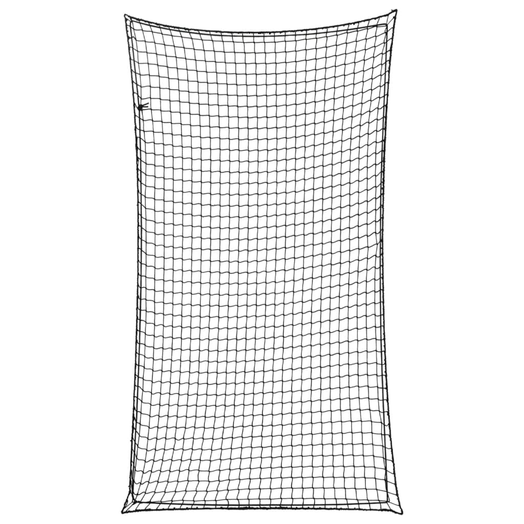 Vidaxx Anhängernetz elastisches Seil 2,7x1,5 m Polypropylen schwarz
