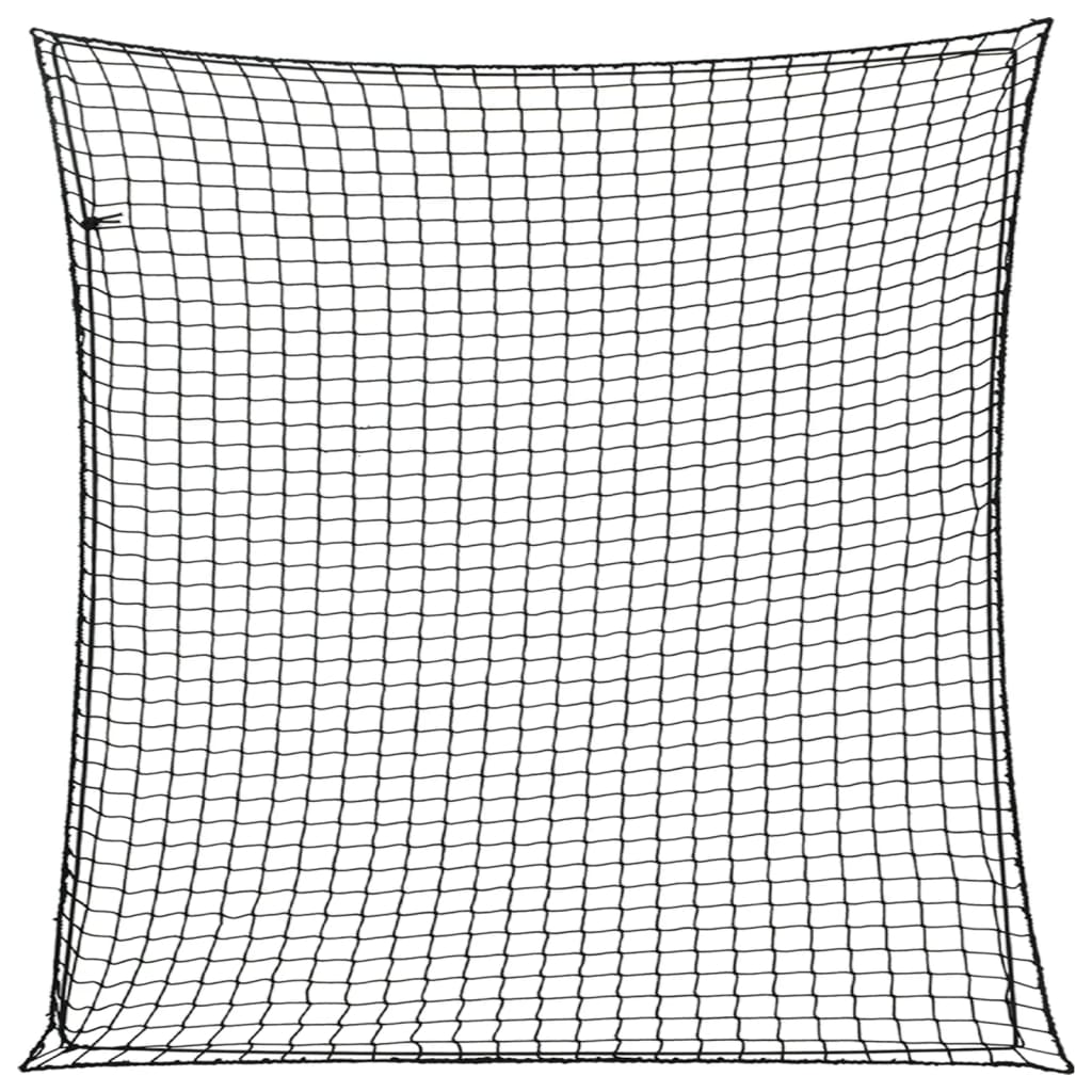 Vidaxx Anhängernetz elastisches Seil 3x3 m Polypropylen schwarz