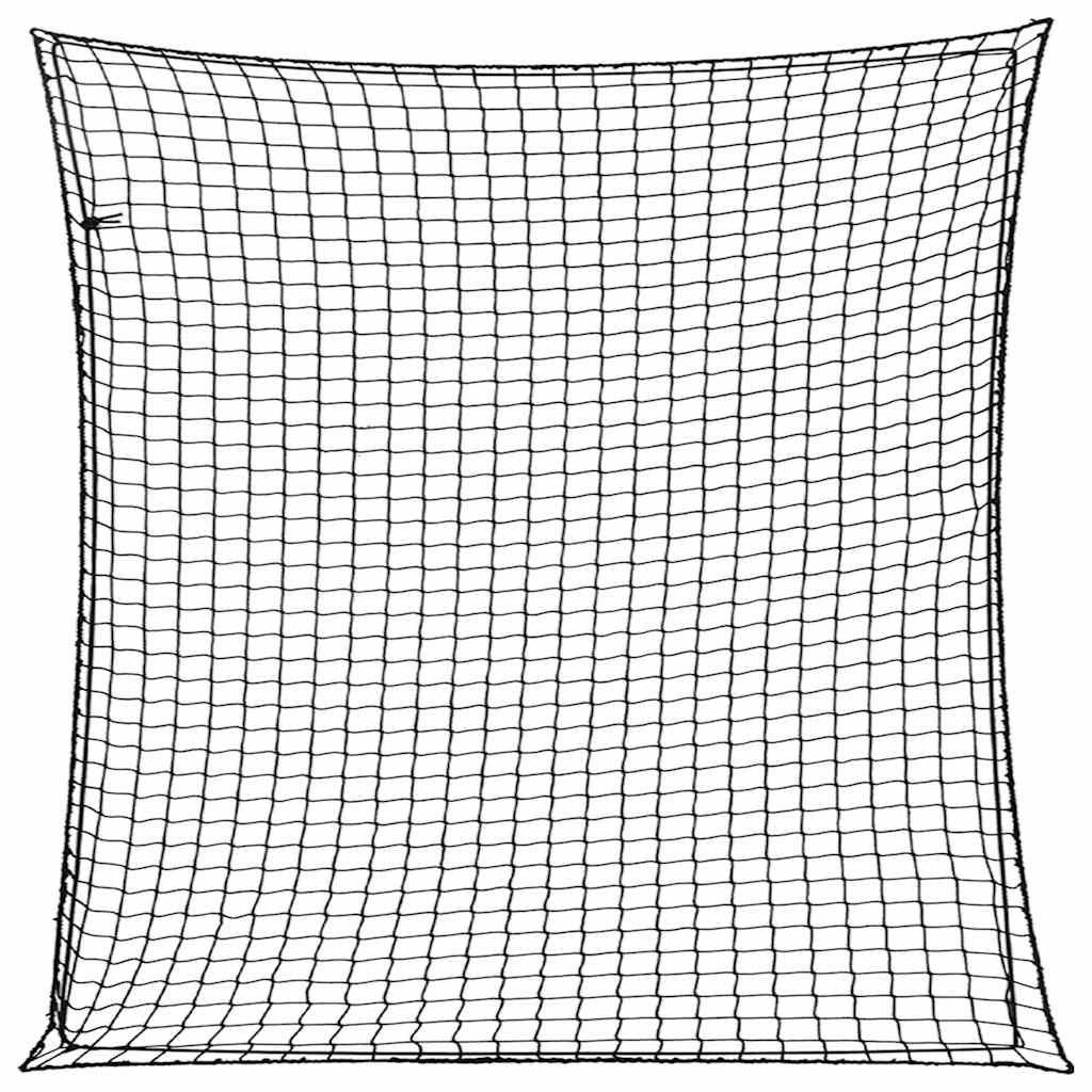 Vidaxx Anhängernetz elastisches Seil 3x3 m Polypropylen schwarz