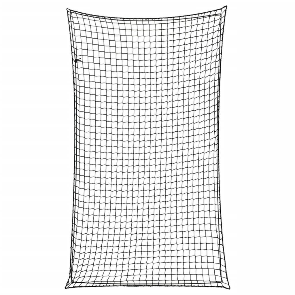 Vidaxx Anhängernetz elastisches Seil 6x3,5 m Polypropylen schwarz