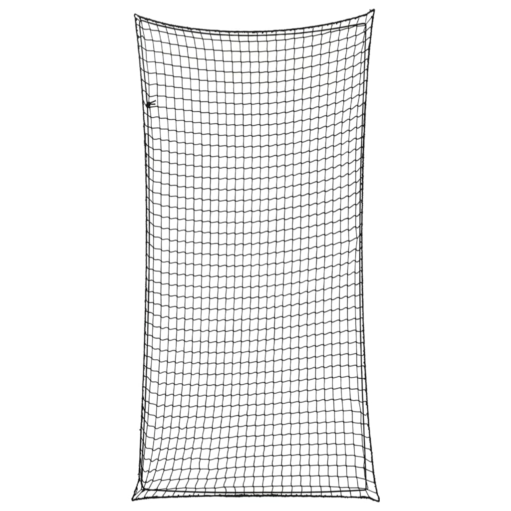 Vidaxx Anhängernetz elastisches Seil 7x3,5 m Polypropylen schwarz