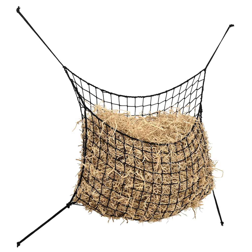 Vidaxx Heunetze 2 Stk. 150x90 cm rechteckig Polypropylen schwarz