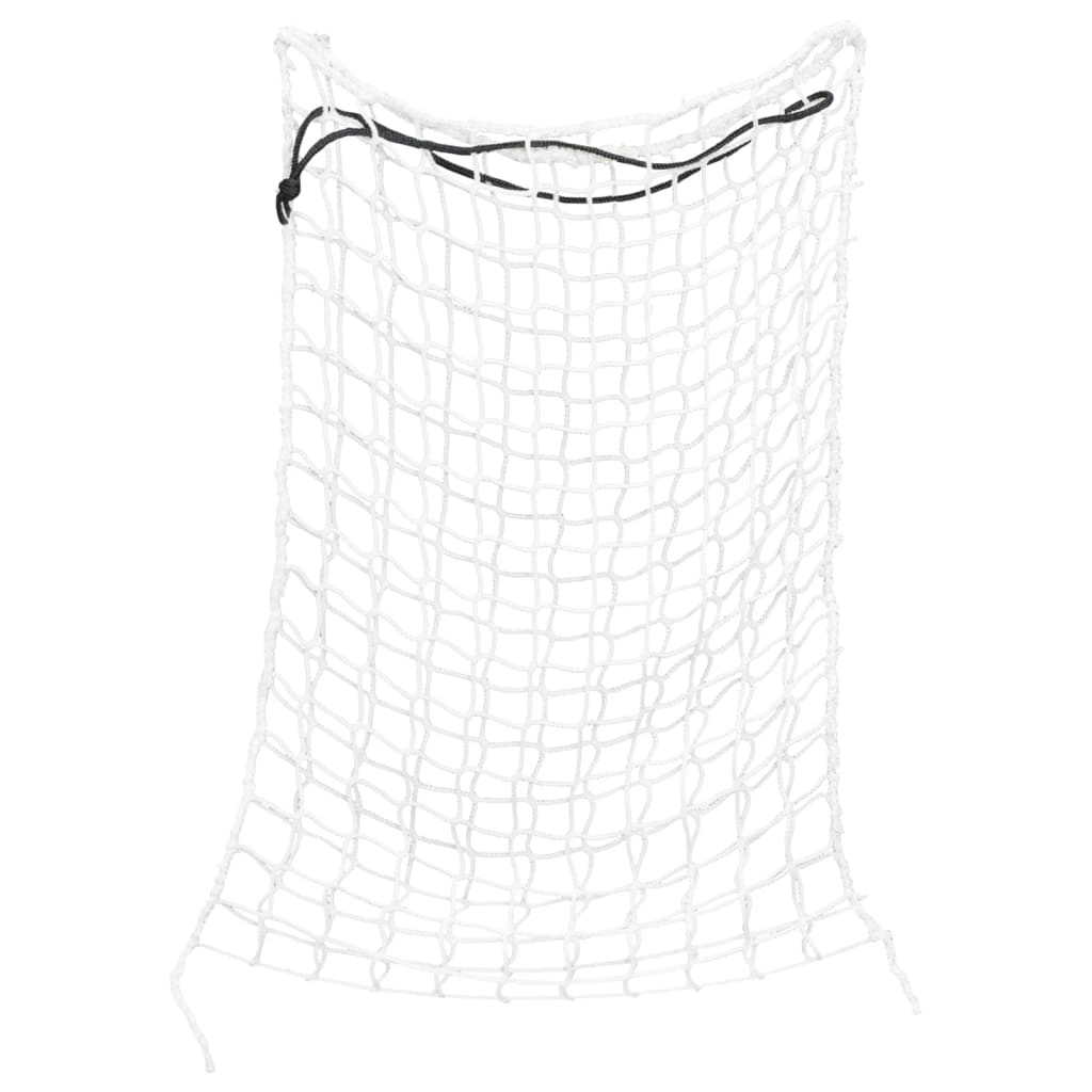 Vidaxx Heunetze 2 Stk. 75x50 cm rund Polypropylen weiß