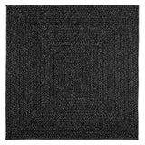 Vidaxl Rug Zizur inne og utenfor 120x120cm Jute Look Anthracite