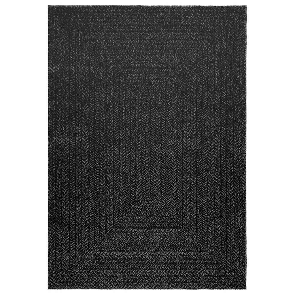 Vidaxl rug Zizur inside and outside 120x170cm jute look anthracite