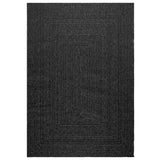 Vidaxl rug Zizur inside and outside 140x200cm jute look anthracite