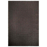 VidaXL Teppich Zizur Indoor und Outdoor 200x290cm Juteoptik Anthrazit
