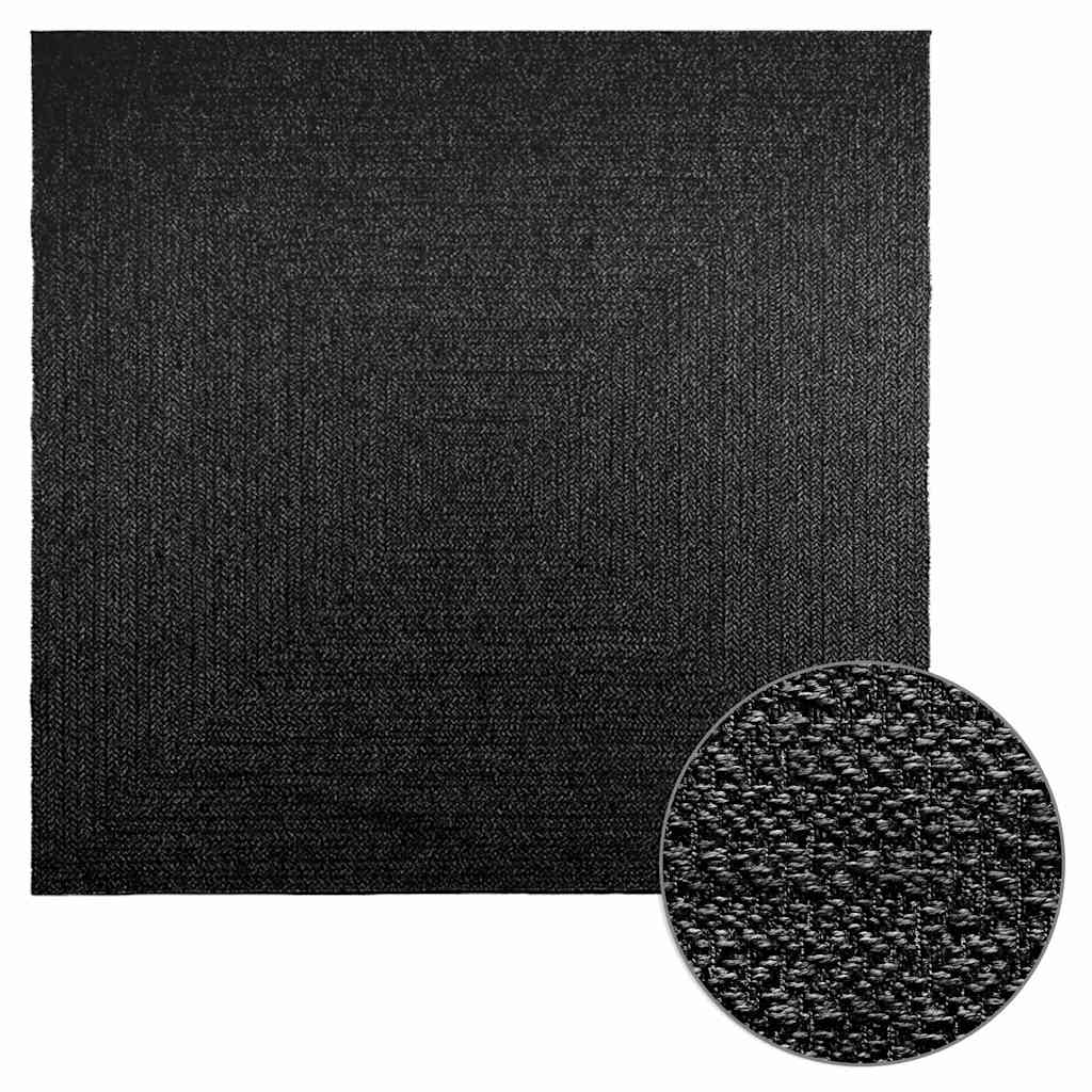 VidaXL Teppich Zizur Indoor und Outdoor 240x240cm Juteoptik Anthrazit