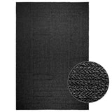 Vidaxl Rug Zizur inne og utenfor 240x340cm Jute Look Anthracite