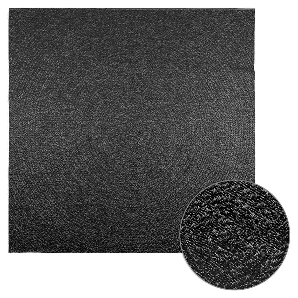 VidaXL Teppich Zizur Indoor und Outdoor 200x200cm Juteoptik Anthrazit
