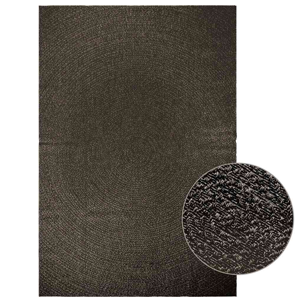 VidaXL Teppich Zizur Indoor und Outdoor 200x290cm Juteoptik Anthrazit