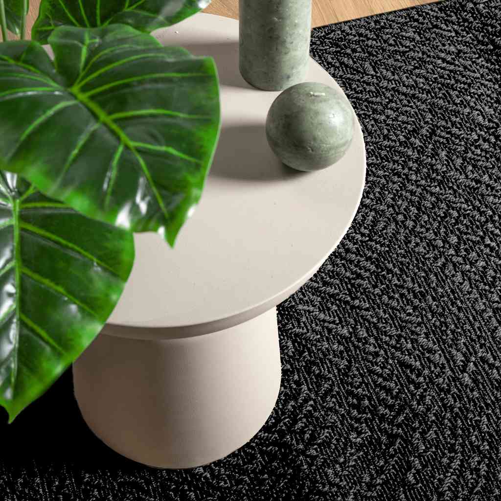 VidaXL Teppich Zizur Indoor und Outdoor 240x240cm Juteoptik Anthrazit