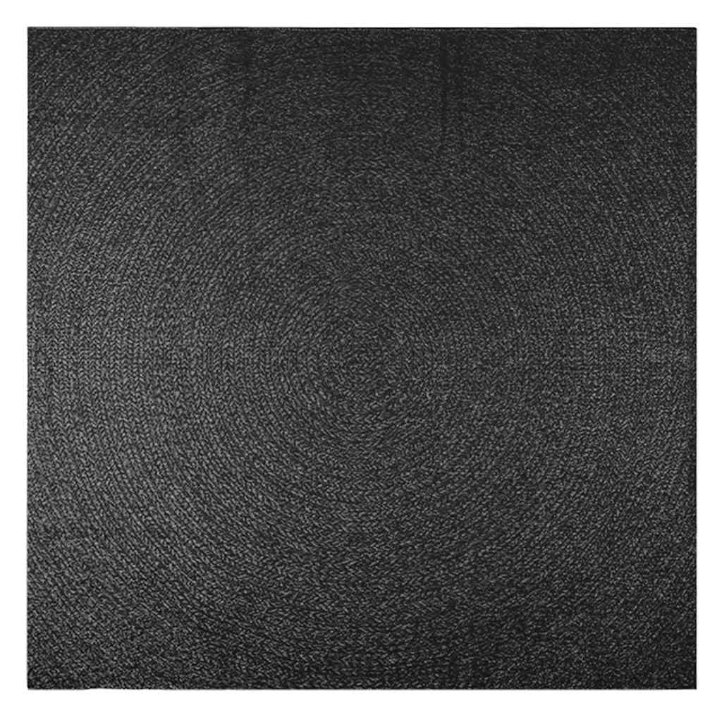 Vidaxl Rug Zizur dentro y fuera de 240x240 cm de yute mirada antracita