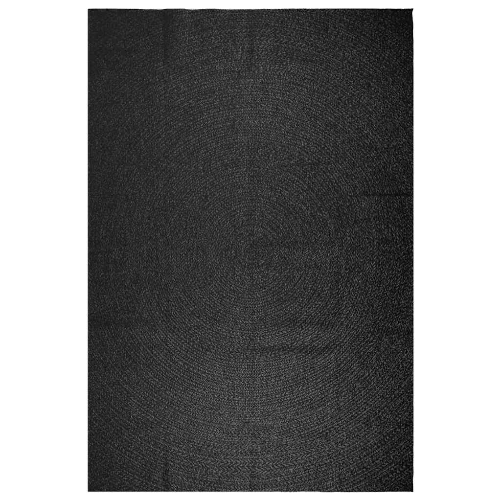 Vidaxl rug Zizur inside and outside 240x340cm jute look anthracite