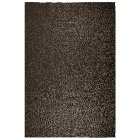 VidaXL Teppich Zizur Indoor und Outdoor 240x340cm Juteoptik Anthrazit
