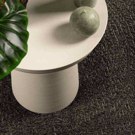 VidaXL Teppich Zizur Indoor und Outdoor 240x340cm Juteoptik Anthrazit