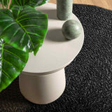 Vidaxl Teppich Zizur Indoor und Outdoor ø 200 cm Juteoptik Anthrazit