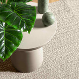 VidaXL Teppich Zizur Creme drinnen und draußen 140x200 cm Juteoptik