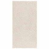 VidaXL Teppich Zizur Creme drinnen und draußen 60x110 cm Juteoptik