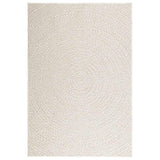 VidaXL Teppich Zizur Creme drinnen und draußen 120x170 cm Juteoptik