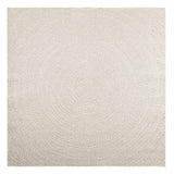 VidaXL Teppich Zizur Creme drinnen und draußen 200x200 cm Juteoptik