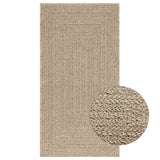 Vidaxl -mattan zizur beige inom och utanför 80x150 cm jute look