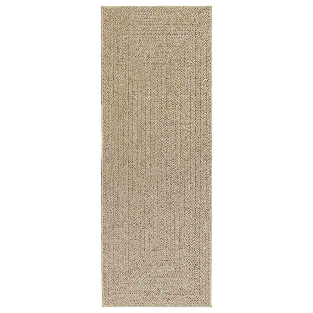 Vidaxl vloerkleed zizur beige binnen en buiten 80x200 cm jute look