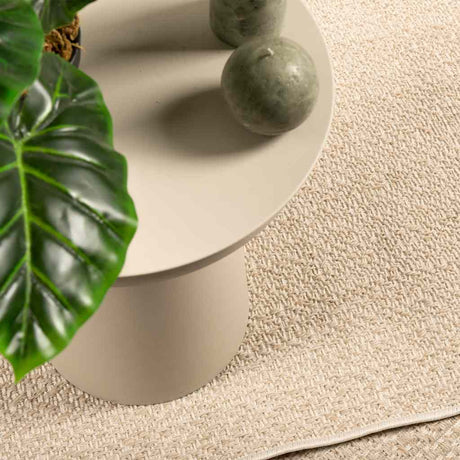 VidaXL Teppich Zizur Beige drinnen und draußen 140x200 cm Juteoptik