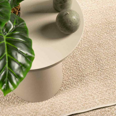 VidaXL Teppich Zizur Beige drinnen und draußen 200x290 cm Juteoptik