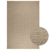 Vidaxl -mattan zizur beige inom och utanför 240x340 cm jute look