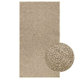 Vidaxl -mattan zizur beige inom och utanför 80x150 cm jute look