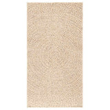 VidaXL Teppich Zizur Beige drinnen und draußen 80x150 cm Juteoptik