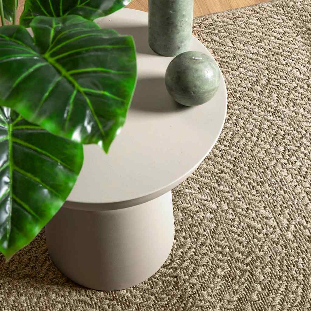 Vidaxl tapis zizur beige à l'intérieur et à l'extérieur de 80x150 cm de jute