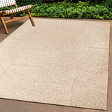 VidaXL Teppich Zizur Beige drinnen und draußen 80x150 cm Juteoptik