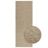 Vidaxl Rug Zizur beige all'interno e all'esterno 80x200 cm look da iuta