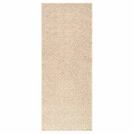 VidaXL Teppich Zizur Beige drinnen und draußen 80x200 cm Juteoptik