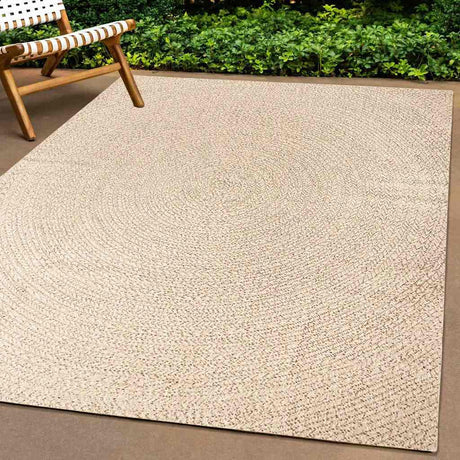 VidaXL Teppich Zizur Beige drinnen und draußen 80x200 cm Juteoptik