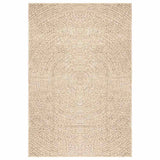 VidaXL Teppich Zizur Beige drinnen und draußen 140x200 cm Juteoptik