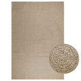 Vidaxl Rug Zizur beige all'interno e all'esterno 240x340 cm look iuta