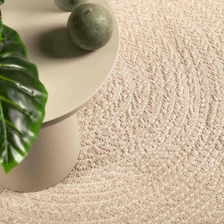 VidaXL Teppich Zizur Beige drinnen und draußen 240x340 cm Juteoptik