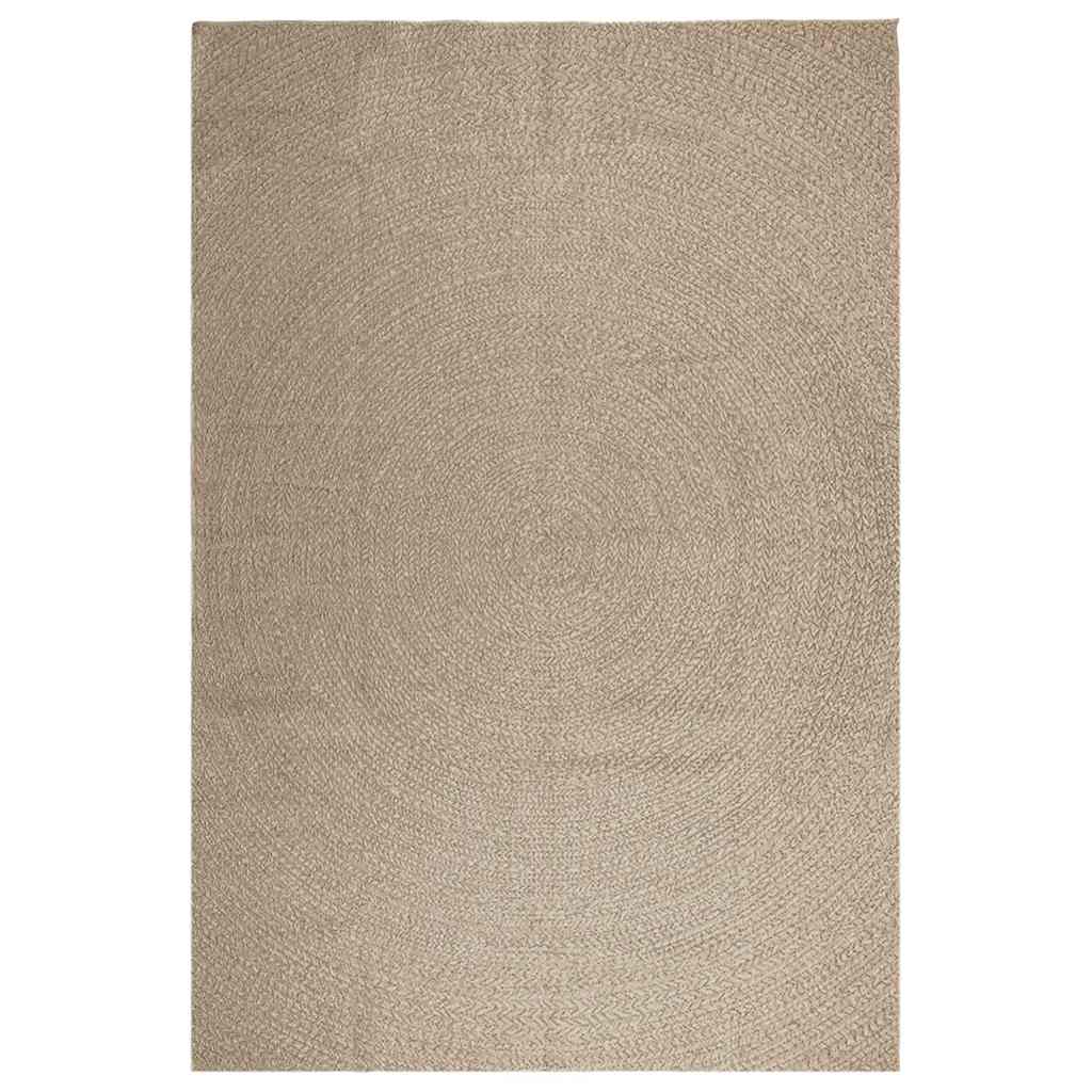 Vidaxl rug Zizur Beige Inside and outside 240x340 cm Jute look