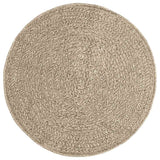 Vidaxl Rug Zizur Beige Innvendig og ut ø 90 cm Jute Look