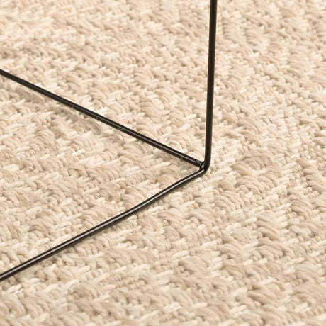 Vidaxxl Teppich Zizur beige innen und außen ø 120 cm Juteoptik