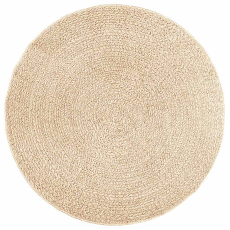 Vidaxl Teppich Zizur beige innen und außen ø 160 cm Juteoptik