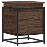Vidaxx Aufbewahrungsbox mit Deckel 40x40x51,5 cm, fertiges Holz, braune Eiche